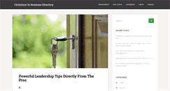 Desktop Screenshot of christiansinbusinessdirectory.com